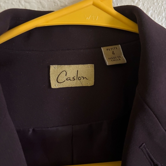 Caslon Rich Plum Blazer and Pant Set - Picture 7 of 9